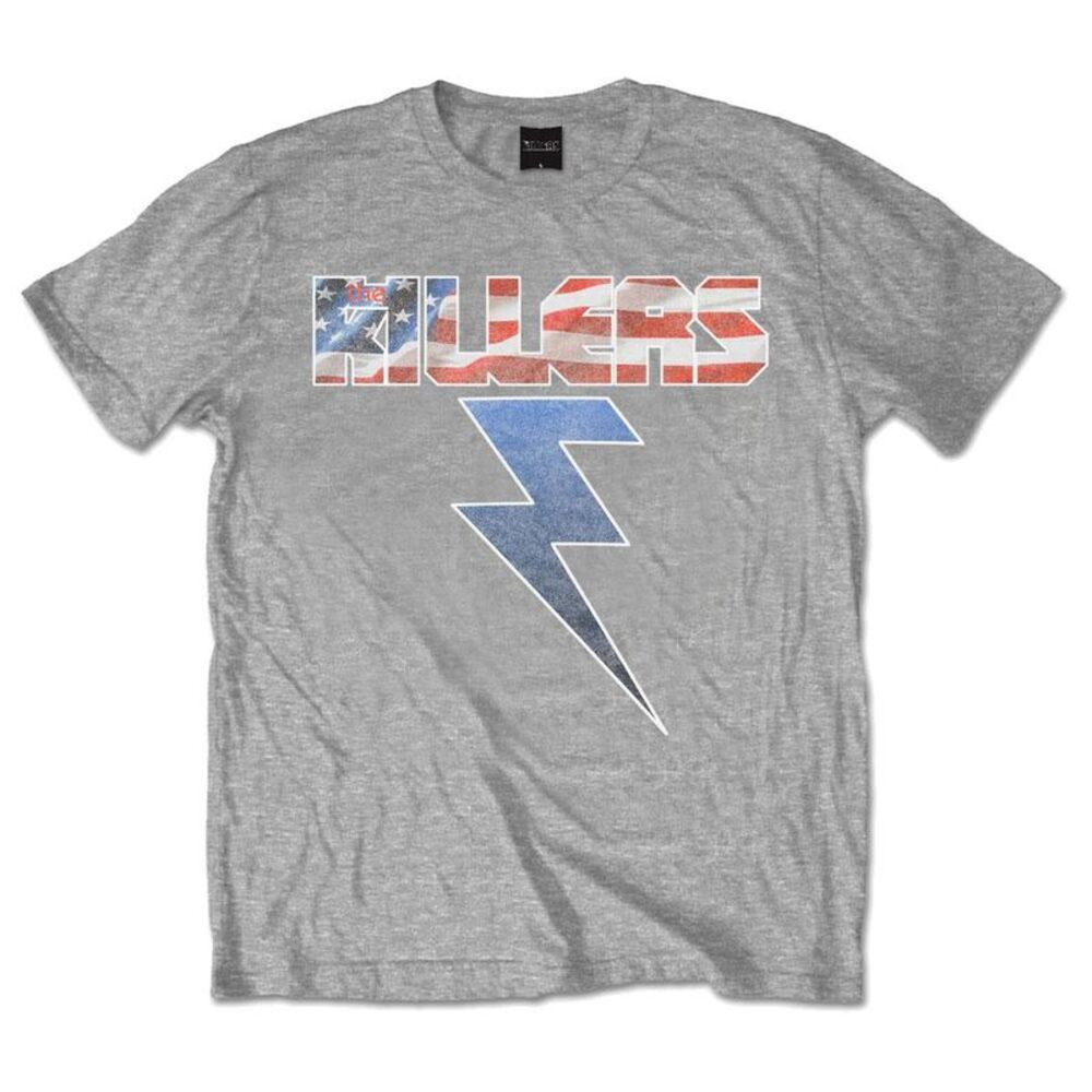The Killers Unisex Adult Bolt T-Shirt / Gray
